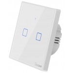 Sonoff T2EU2C-TX smart switch WiFi + RF 433 2 Channel επίτοιχος διακόπτης αφής φωτισμού